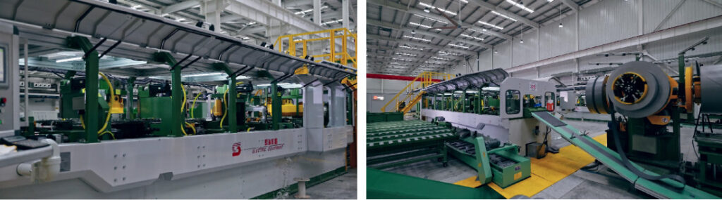 SREE cut to length lines and stacking machine at Beijing Create Zhengzhou factory