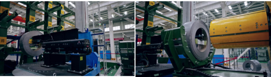 SREE cut to length lines and stacking machine at Beijing Create Zhengzhou factory