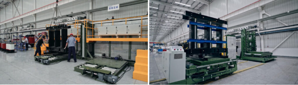 SREE cut to length lines and stacking machine at Beijing Create Zhengzhou factory